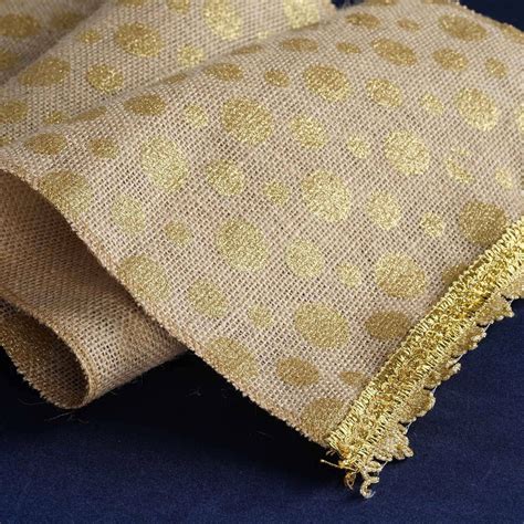 metallic gold polka dot burlap fabric|Premium (Gold) Jute Burlap Fabric .